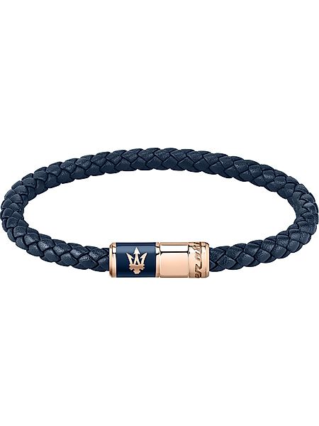 MASERATI Edelstahlarmband Maserati Herren-Armband Edelstahl, Leder, günstig online kaufen