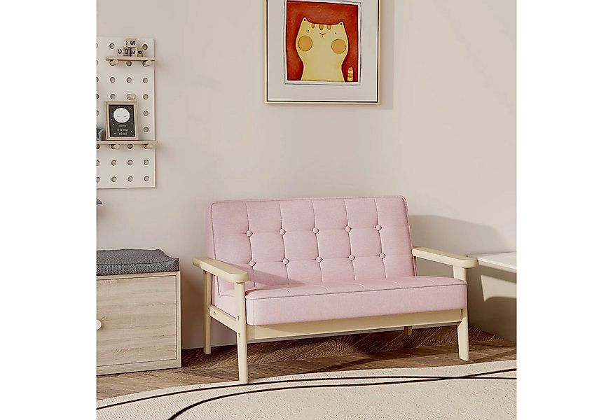 BlingBin Kindersessel Kindersofa mit Samtoptik, massiven Holzfüßen Sessel a günstig online kaufen