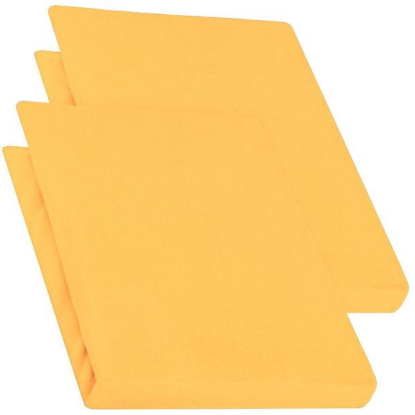aqua-textil Spannbettlaken Pur Spannbetttuch Jersey 2erSet günstig online kaufen