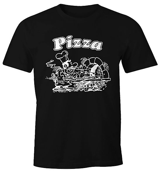 MoonWorks Print-Shirt Pizza Shirt Schachtel Motiv günstig online kaufen