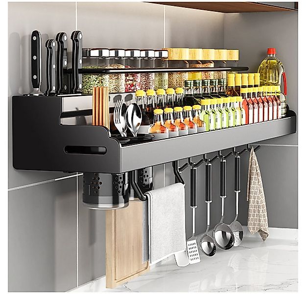 TUWENA Gewürzregal Gewürzregal Wand, GewürzregaleKüchenregal wand ohne Bohr günstig online kaufen