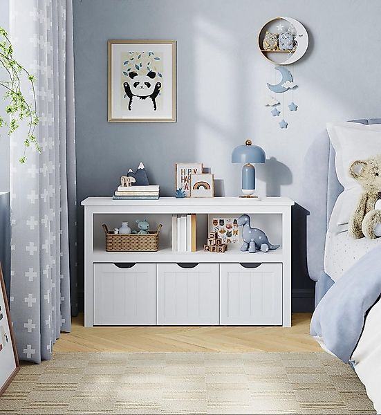 VASAGLE Kinderregal, Bücherregal Kinder, Spielzeugregal, mit Rollen, 30 x 1 günstig online kaufen