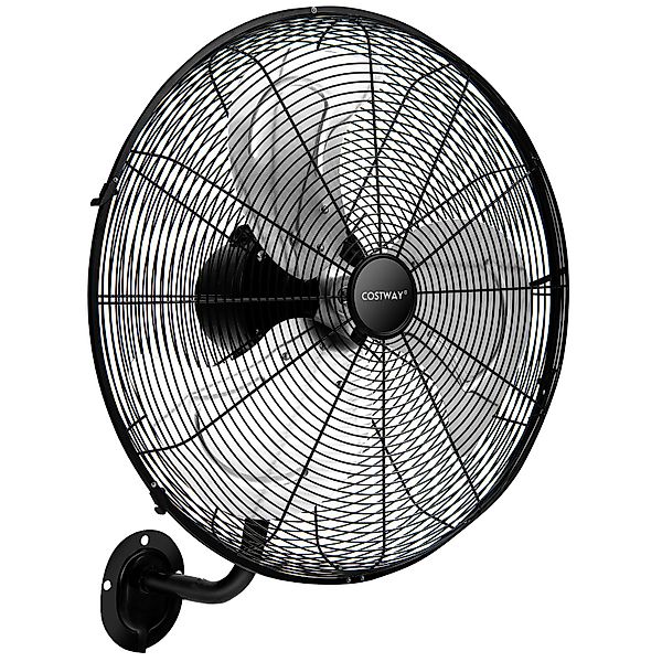 COSTWAY Wandventilator, Φ56cm, 3 Geschwindigkeiten, flexible günstig online kaufen