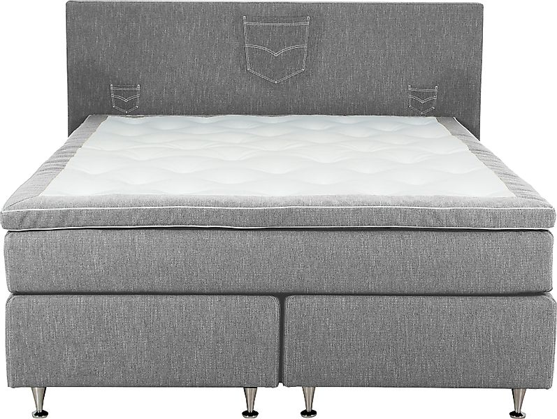 INOSIGN Boxspringbett "Zahara", inkl. Topper, besonderes Highlight: aufgenä günstig online kaufen