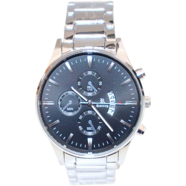 Rötting Design Quarzuhr Herrenuhr schwarzes Ziffernblatt günstig online kaufen