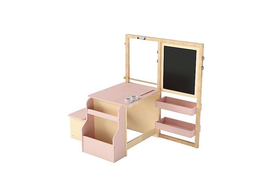 COSTWAY Standtafel 6 in 1 Kinder Staffelei Set, mit Bank günstig online kaufen