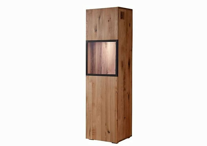 Massivmoebel24 Standvitrine (Vitrine Wild-/Zerreiche 50x43x180 natur geölt günstig online kaufen