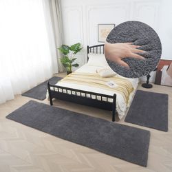 my home Hochflor-Bettumrandung "Microfaser Teppich Magong, besonders weich, günstig online kaufen