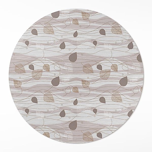 Tulup Vinylteppich Teppich Pvc Abstrakte Blätter günstig online kaufen