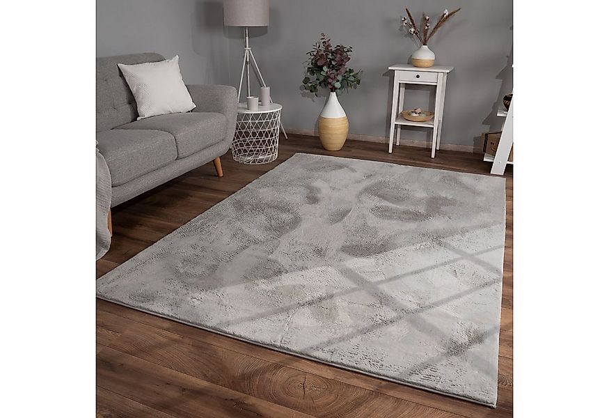 TT Home Teppich, Rechteckig, Höhe: 14 mm, Wohnzimmer Hochflor Teppich Kunst günstig online kaufen
