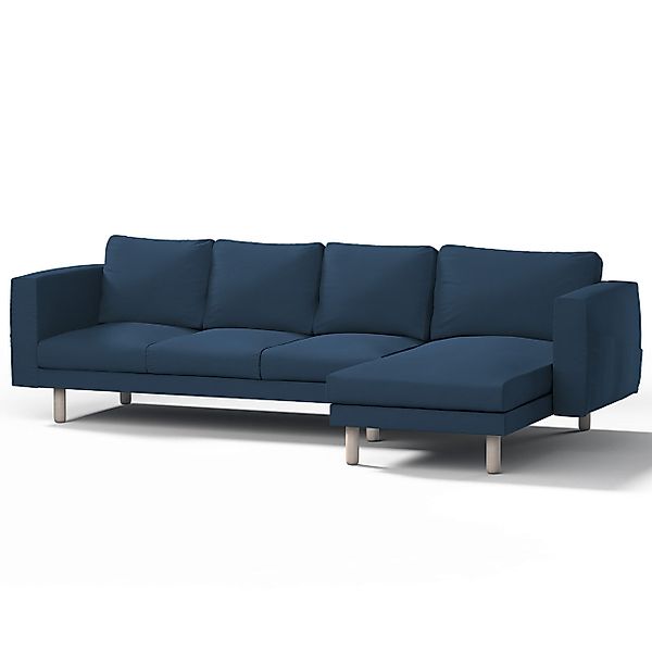 Bezug für Norsborg 4-Sitzer Sofa mit Recamiere, marinenblau , Norsborg Bezu günstig online kaufen
