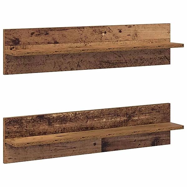 vidaXL Wandregal 2 Stk Altholz 80 x 11,5 x 18 cm Holzwerkstoff 875188 günstig online kaufen