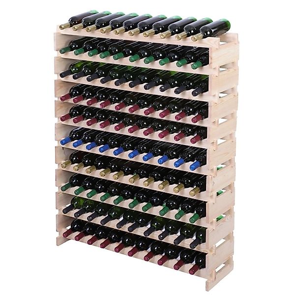 PROREGAL Weinregal VINOTECA FLEX PRO HxBxT 135x103x28cm 100 Flaschen Auf 10 günstig online kaufen