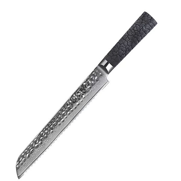 Damast Brotmesser 30 Cm Lang Klinge 21cm Aus Vg10 Designer günstig online kaufen