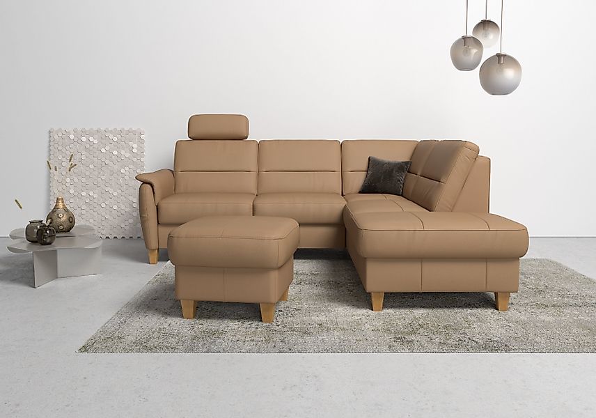 Home affaire Ecksofa Palmera L-Form, Federkern, günstig online kaufen
