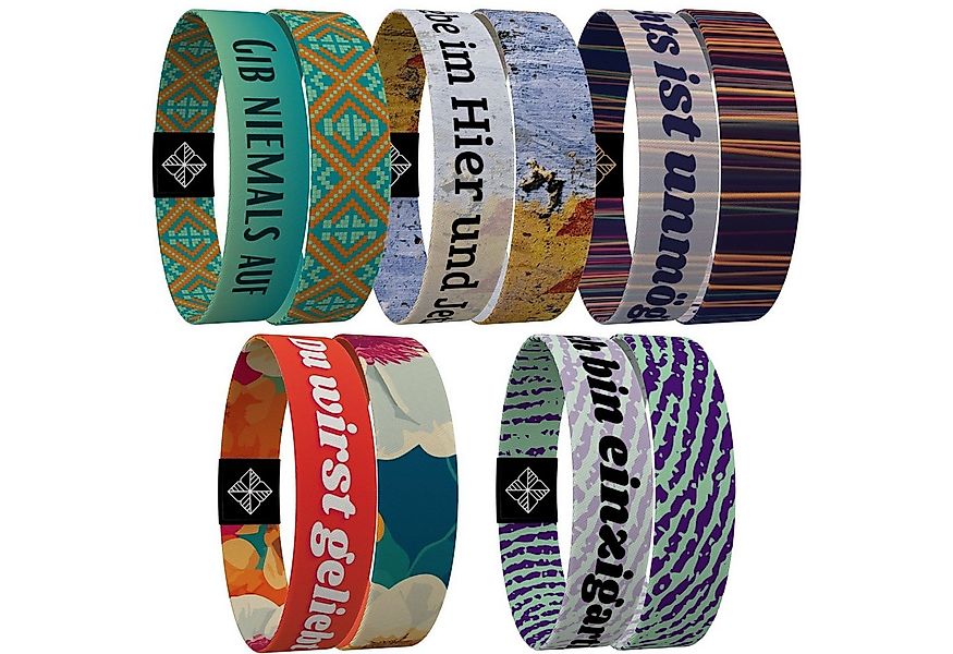 juma Armband - glaubensband - 5er Sets- Verschiedene Größen - Motivations-A günstig online kaufen