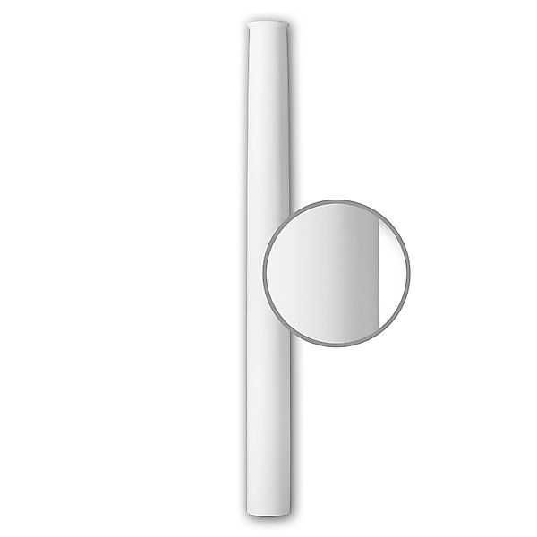 PROFHOME 112060 Vollsäulen Schaft Säule Zierelement Stuckdekor 16,3 cm x 18 günstig online kaufen