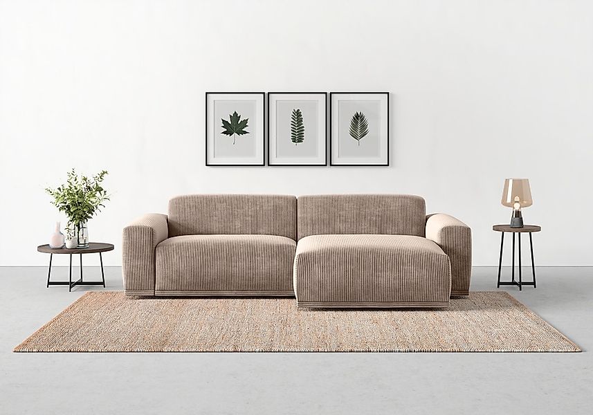 TRENDMANUFAKTUR Ecksofa "Braga, mit hochwertigem Kaltschaum, L-Form, in Cor günstig online kaufen