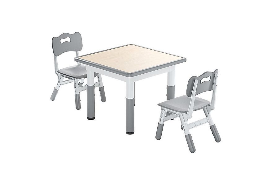 FIVMEN Kindersitzgruppe Kindertisch 2 Stühlen Set Höhenverstellbar Kinder T günstig online kaufen