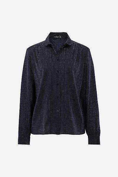 Hemdbluse mit Raffungen und Falten günstig online kaufen