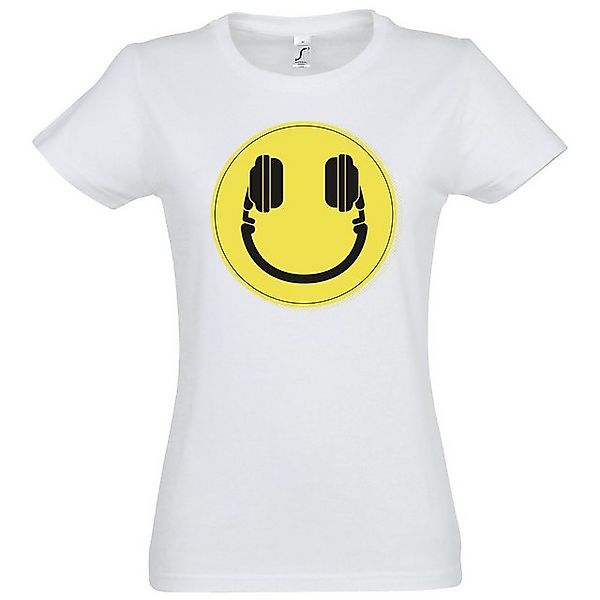 Youth Designz T-Shirt Smile DJ Headset Damen T-Shirt mit lustigem Smiley Fr günstig online kaufen