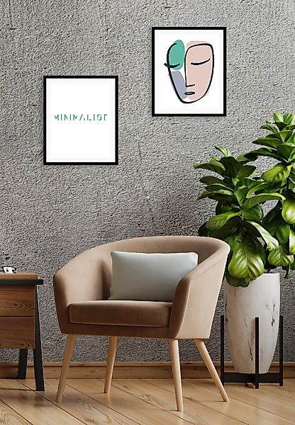 queence Bild »Minimalist«, Abstrakt-Schwarz-Weiß-Fashion-Mode-Magazincover- günstig online kaufen