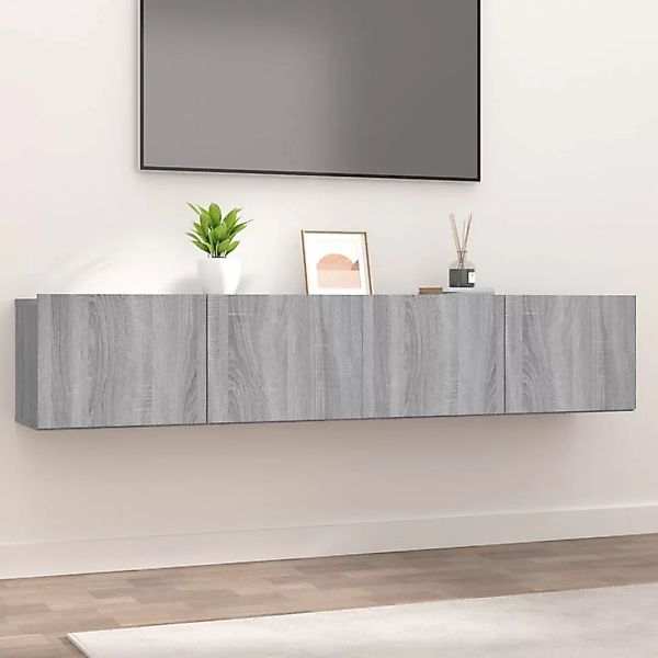 Vidaxl Tv-schränke 2 Stk. Grau Sonoma 80x30x30 Cm Holzwerkstoff günstig online kaufen