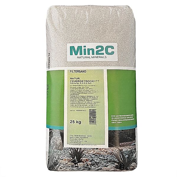 Min2C Filtersand Filtersand 0.4-0.8 mm Quarzsand günstig online kaufen