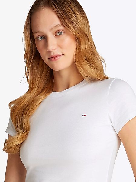 Tommy Jeans T-Shirt "TJW SLIM C-NECK TEE", mit Logo-Stickerei günstig online kaufen