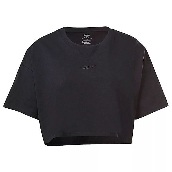 Reebok Studio Cropped Kurzärmeliges T-shirt S Black günstig online kaufen