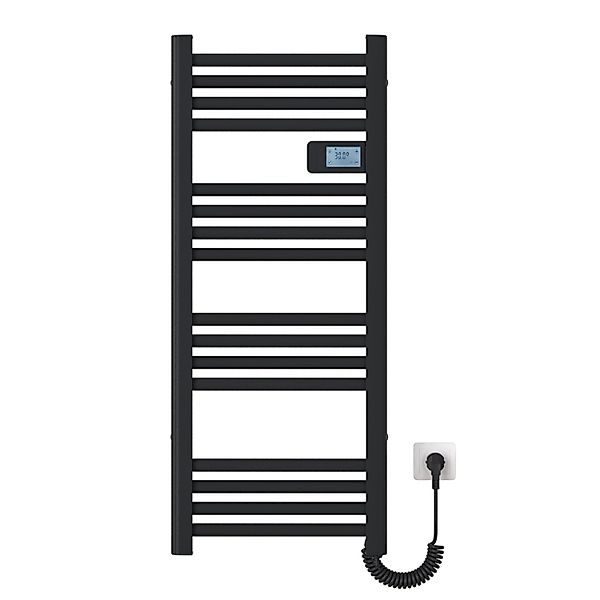 Emke Handtuchwärmer Elektrisch 96x40cm 300W Schwarz Heizkörper mit Thermost günstig online kaufen