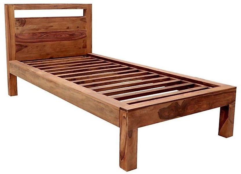 Indischesmoebelhausde Massivholzbett Bett Amba 90x200 aus indischem Palisan günstig online kaufen