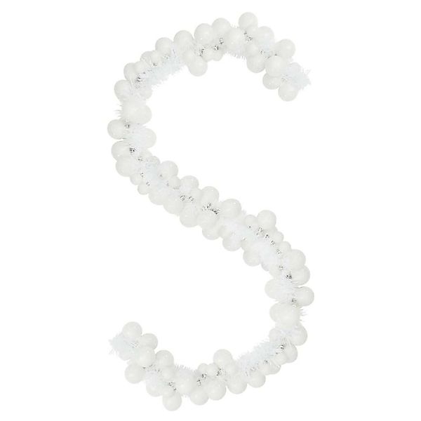 vidaXL Weihnachtskugelgirlande Weiß 186 cm Polystyrol 42019691 günstig online kaufen