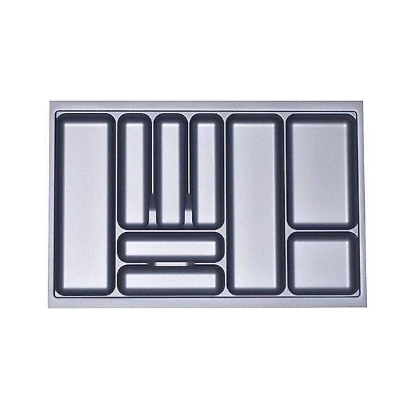 SOTECH Orga-Box I Besteckeinsatz Silbergrau 800 mm Höhe 55 mm Für Blum Tand günstig online kaufen