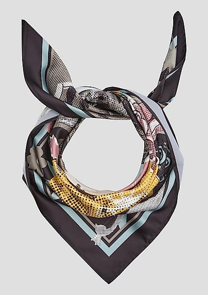 QS Schal Tuch, Bunt gemustertes Satintuch günstig online kaufen