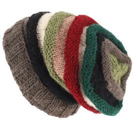 Guru-Shop Strickmütze Wollmütze aus Nepal, handgestrickte günstig online kaufen