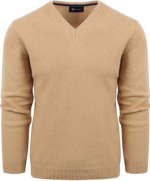 Suitable Pullover Wolle V-Neck Beige - Größe XL günstig online kaufen