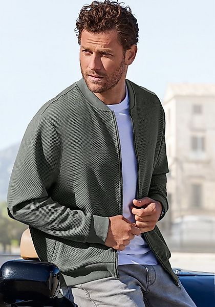 John Devin Sweatjacke aus Struktur-Qualität aus Struktur-Qualität günstig online kaufen