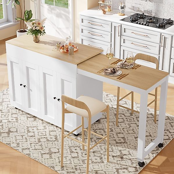 KLAM HOME Bartisch Moderner ausziehbarer Bartisch günstig online kaufen