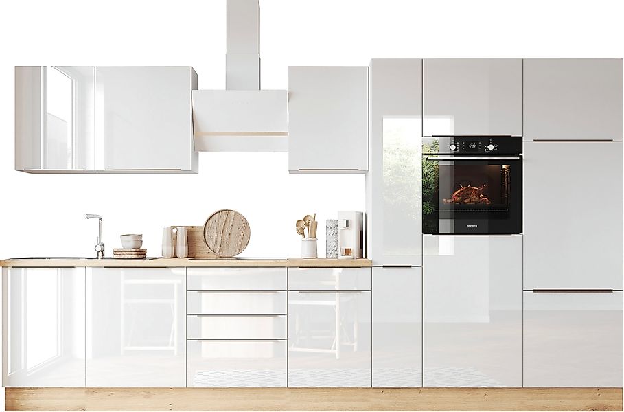 RESPEKTA Küchenzeile "Safado aus der Serie Marleen" Breite 370 cm, mit Soft günstig online kaufen