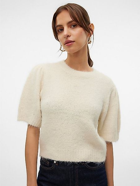 Vero Moda Strickpullover VMNOVAH SS O-NECK PUFF PULLOVER GA NOOS günstig online kaufen