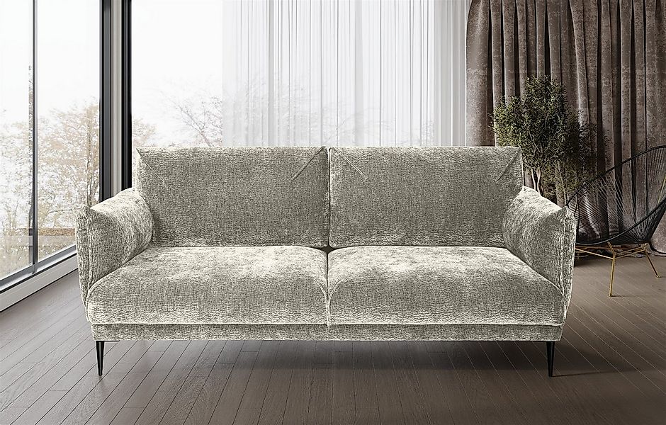 Fun Möbel 2-Sitzer Sofa Designersofa MADISON in Stoff Dress Me, Rundumbezug günstig online kaufen