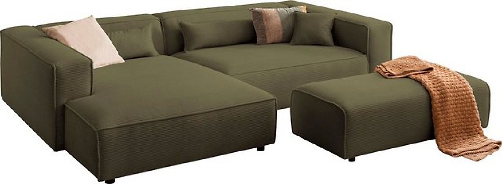 LeGer Home by Lena Gercke Polsterecke PIARA XXL, L-Form mit Schlaffunktion, günstig online kaufen