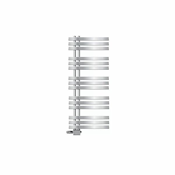 LuxeBath Badheizkörper Iron EM 500x1200 mm Chrom Thermostat Universal Eck günstig online kaufen