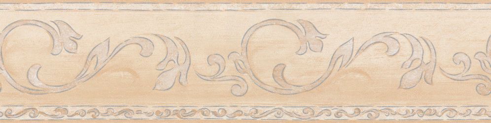 Bricoflor Selbstklebende Bordüre für Küche im Landhausstil Beige Tapetenbor günstig online kaufen