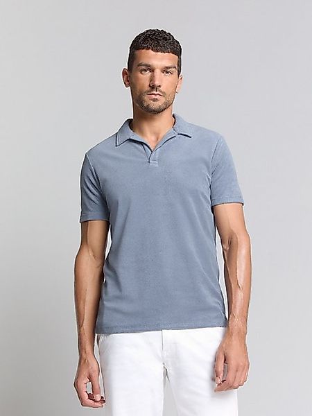NO EXCESS T-Shirt No Excess Poloshirt aus Frottee-Strick günstig online kaufen
