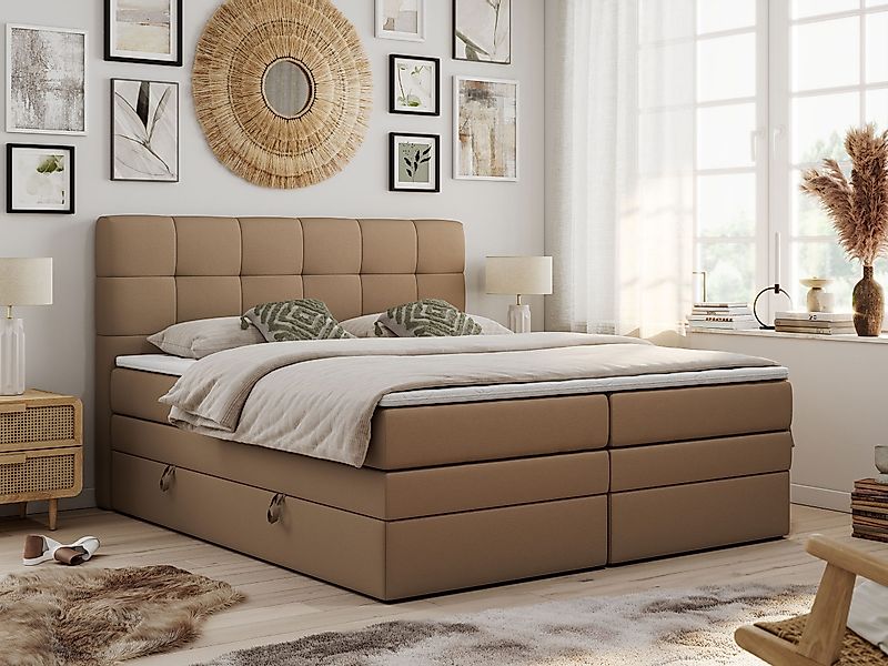 MKS MÖBEL Boxspringbett LUKA KING (King günstig online kaufen