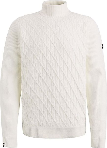 Vanguard Rollkragenpullover Struktur Off White - Größe L günstig online kaufen