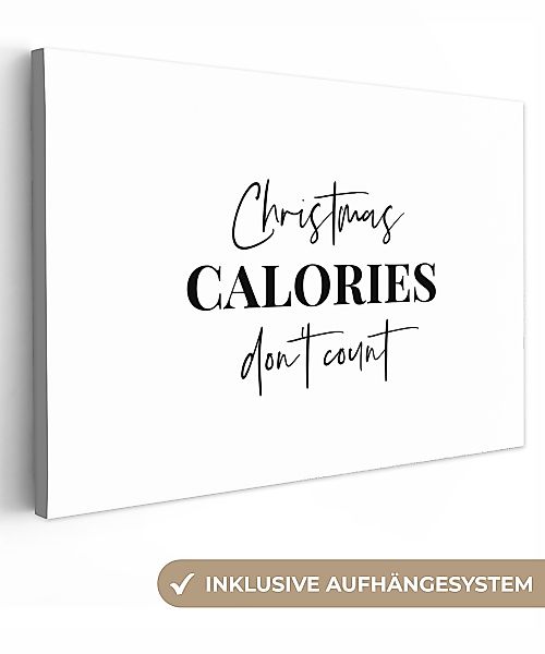 OneMillionCanvasses® Leinwandbild Zitat Weihnachten - Winter günstig online kaufen