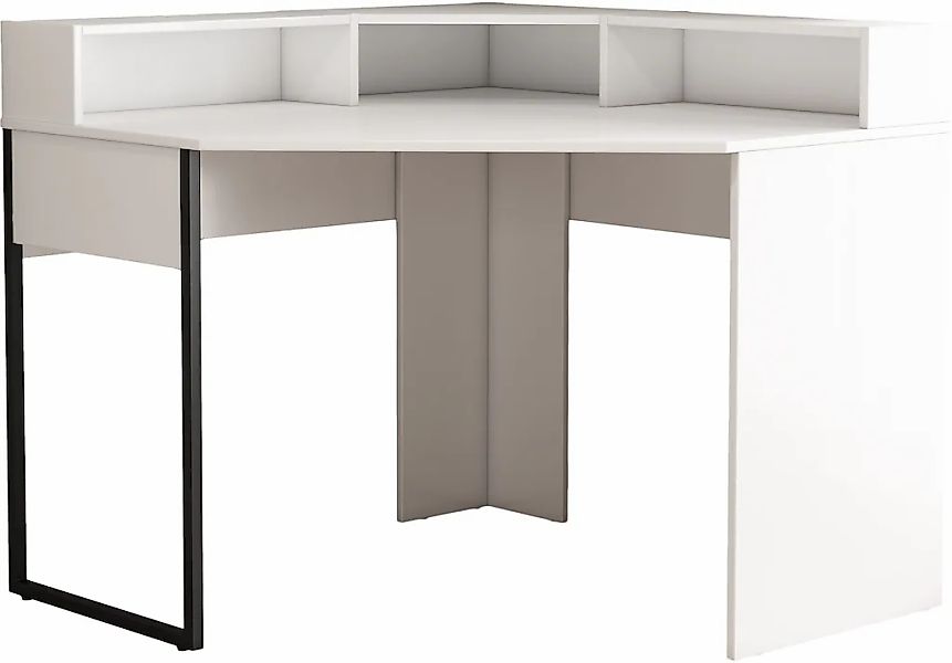 OTTO home Eckschreibtisch "Moid", mit Schreibtischaufsatz, modernes Design, günstig online kaufen